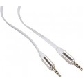 Laidas 3.5mm - 3.5mm (K-K) stereo 1m baltas (white) Maclean MCTV-694 